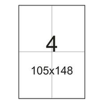 Самоклеящаяся этикетка A4 105х148 Самоклеящаяся этикетка A4 105х148