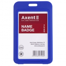 Бейдж вертикальний Axent 70x110 мм PVC синій (4530-07-A) Бейдж вертикальний Axent 70x110 мм PVC синій (4530-07-A)