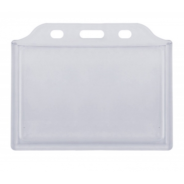 Бейдж горизонтальний 105x74 мм ПВХ ABS прозорий